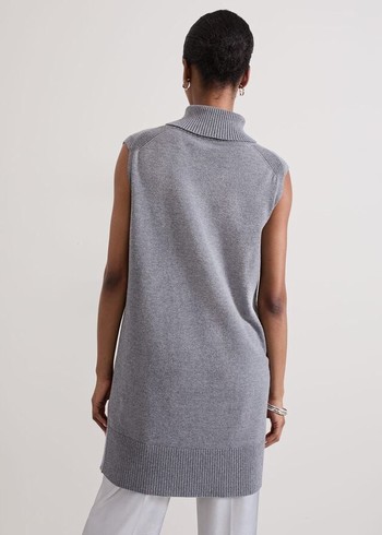 Phase Eight Mila Sleeveless Tabard Dress Grey Australia | YN6049285